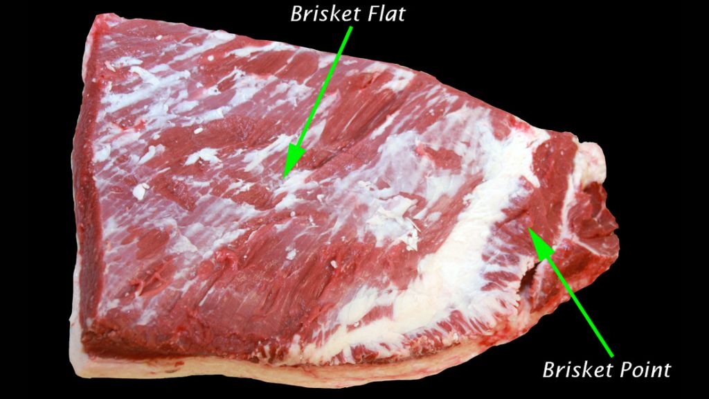 flat and point of brisket